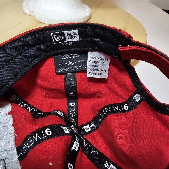 St. Louis Cardinals New Era 9Twenty Youth Adjustabke Baseball Hat Red Polka Dots - Picture 6 of 6